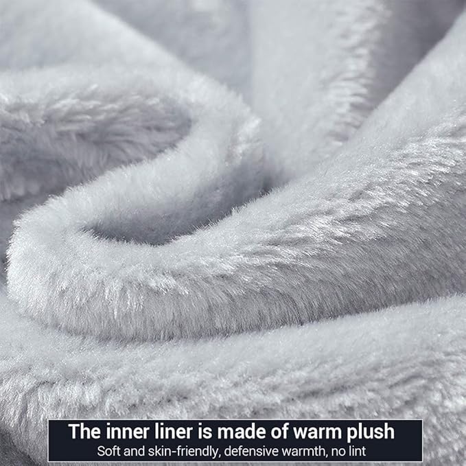 MACHLAB Men's Pullover Winter Workout Fleece Hoodie Jackets Full Zip Wool Warm Thick Coats