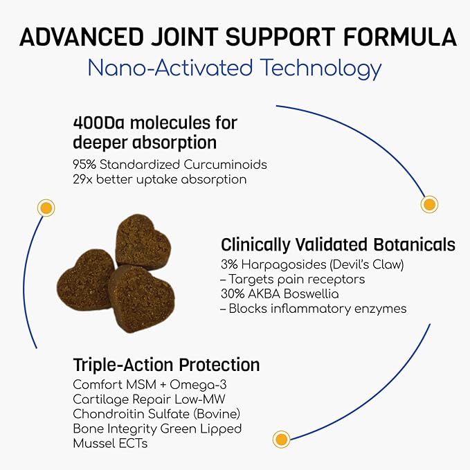 Glucosamine for Dogs 180pcs Joint Support Supplement Dog Hip and Joint Chondroitin Chews Treats with MSM Hemp Dog Joint Pain Relief Mobility Supplements Chicken Flavor Fit All Large Small Medium Breed