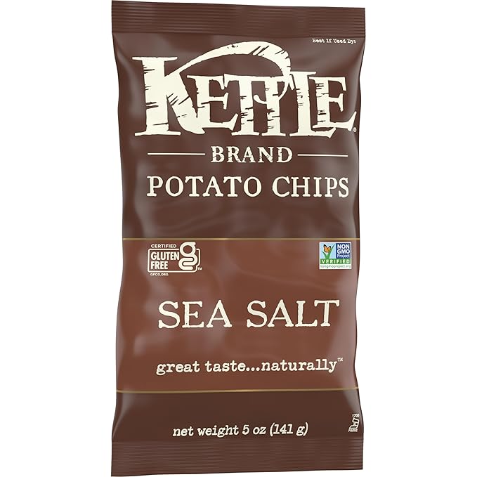 Kettle Brand Potato Chips, Sea Salt Kettle Chips, 5 Oz