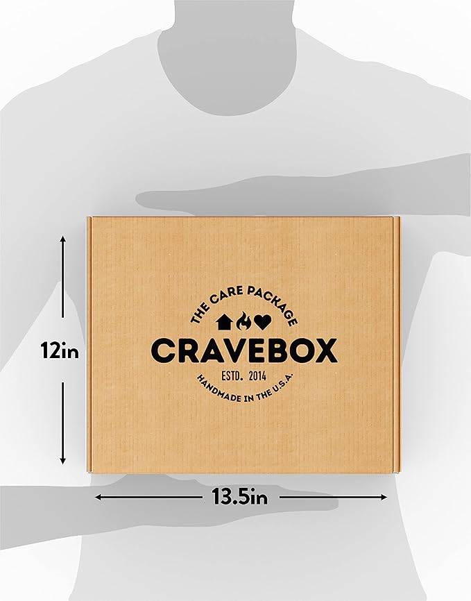 CRAVEBOX Snack Box (100 Count) Valentines Variety Pack Care Package Gift Basket Adult Kid Guy Girl Women Men Birthday College Student Office College Back to School