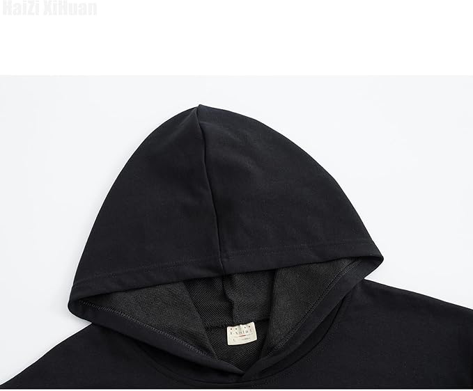 Streetwear Men's Dragon Embroidered Heavyweight Graphic Hoodies Japanese Techwear baggy Anime Hoodie