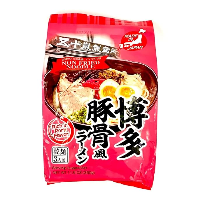 IGARASHI VEGAN RAMEN Hakata Tonkotsu Flavor Pack of 3