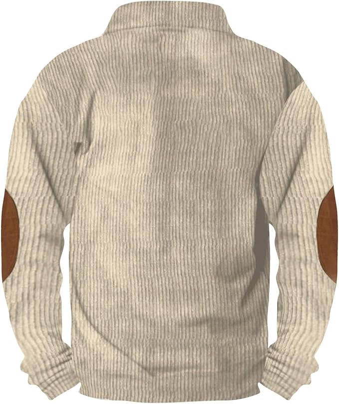 Western Sweatshirts for Men Aztec Retro Pullover Quarter Zip Sweatshirt Mens Stitching Color Fleece Sweatshirt