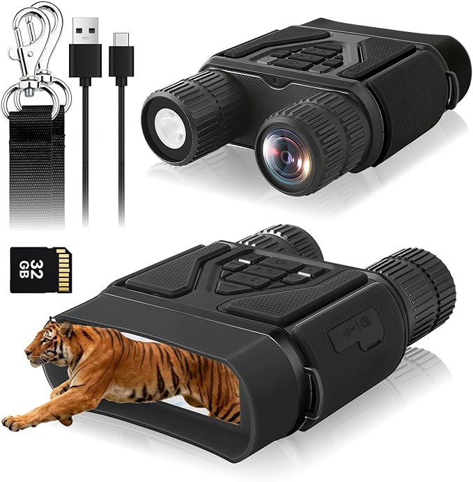 Night Vision Goggles Night Vision Binoculars for Total Darkness,Best Gifts for Men Him Dad Husband Boyfriend, Gear for Hunting and Camping