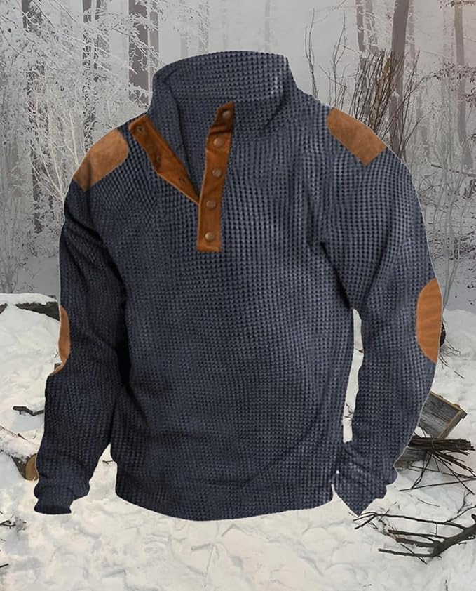 Western Sweatshirts for Men Aztec Retro Pullover Quarter Zip Sweatshirt Mens Stitching Color Fleece Sweatshirt