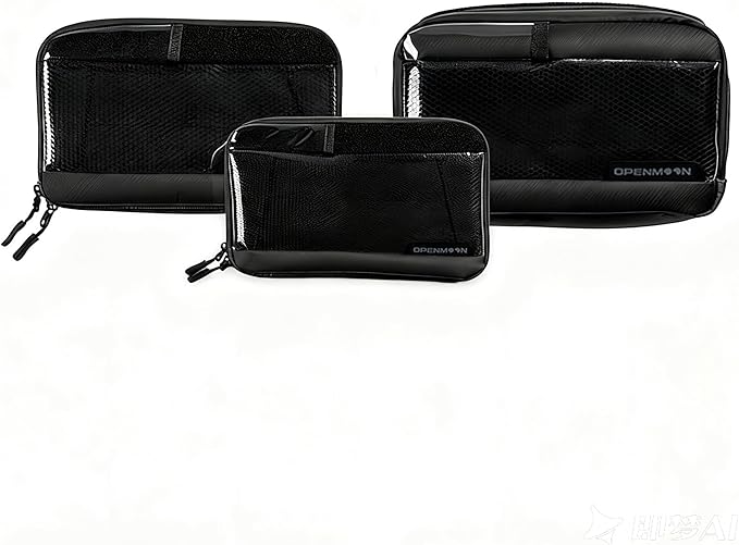 OPENMOON Translucent Storage Electronics & Camera Accessories Pouch - Cable Organizer Gear Accessories Pouch Travel Camera Essentials - S thick version