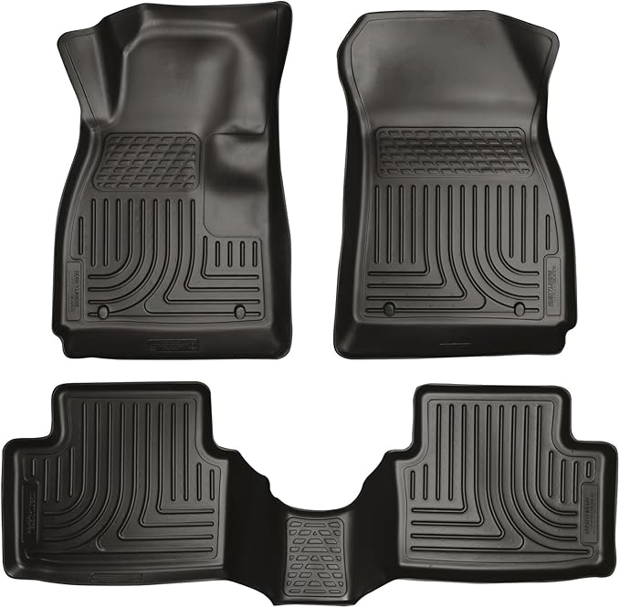 Husky Liners Weatherbeater Floor Mats | Fits 2014-2020 Chevrolet Impala | Front & 2nd Row, 3-pc Black - 99101