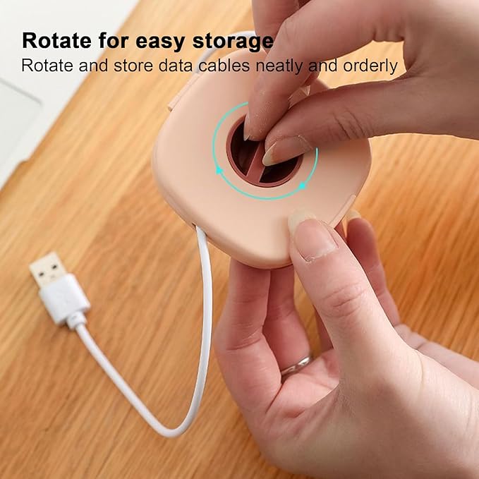 Wire Holder & Phone Stand, Function Cord Organizer, Portable Wires Management for Electronics, USB Earphones Charger Holder, Daily Travel Office Work Airplane, Tech Accessory