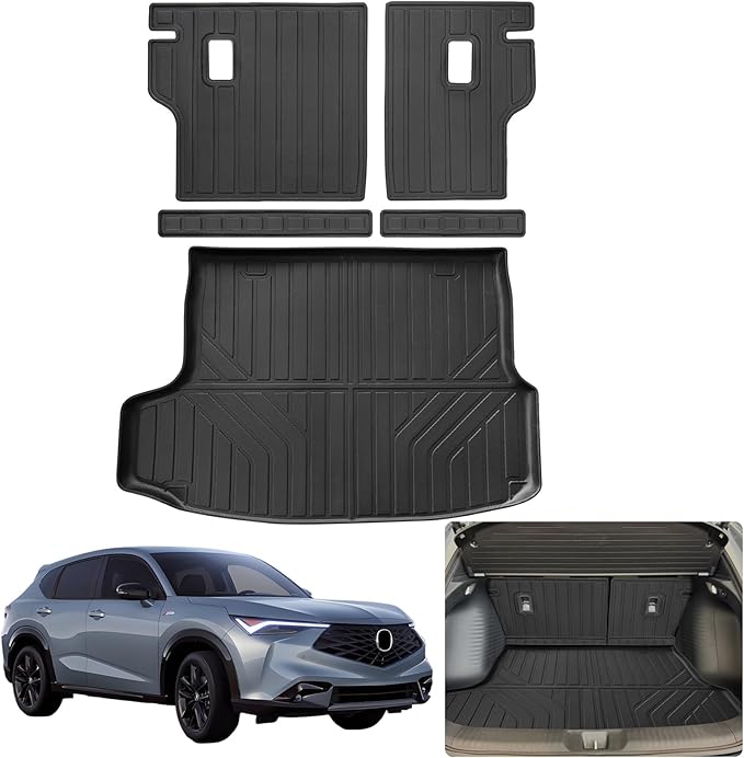 Cargo Liners for 2025 Acura ADX,TPE All Weather Protection 1st & 2nd Row Car Floor Mats 2025 ADX Accessories-Black