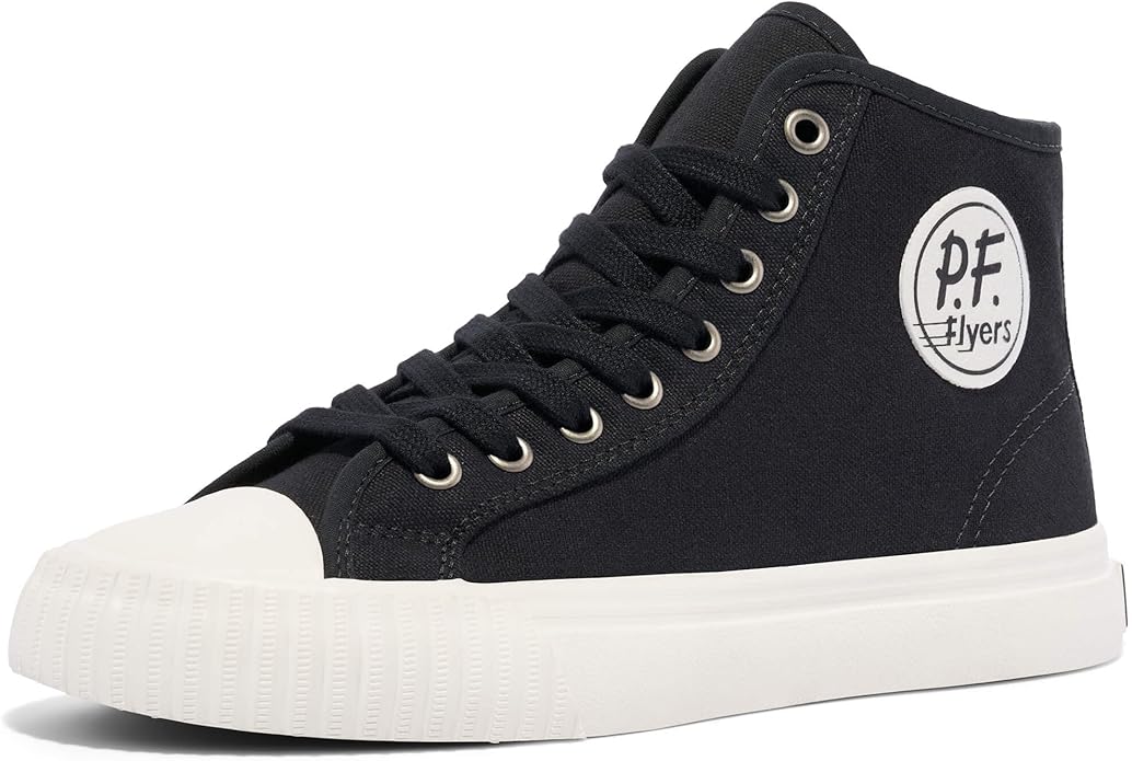 PF Flyers Center High Top Sneakers for Men and Women, Original Canvas Hi-Top Athletic Shoe, Unisex