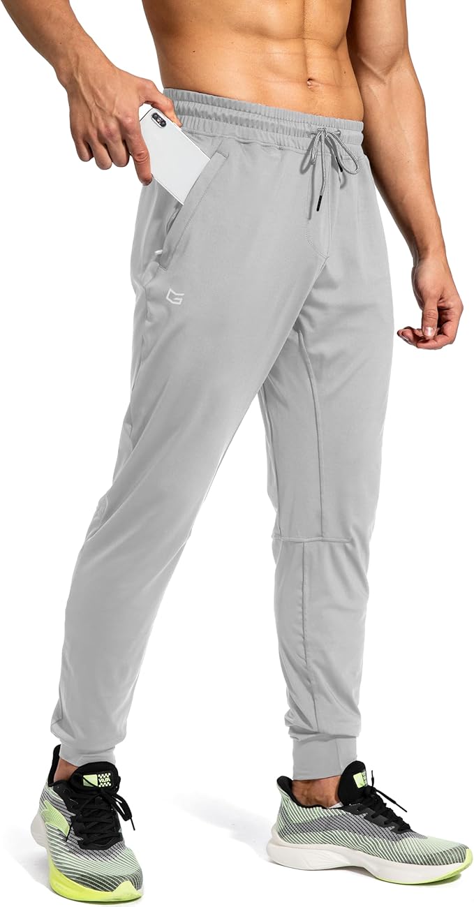 G Gradual Men's Sweatpants with Zipper Pockets Athletic Pants Traning Track Pants Joggers for Men Soccer, Running, Workout