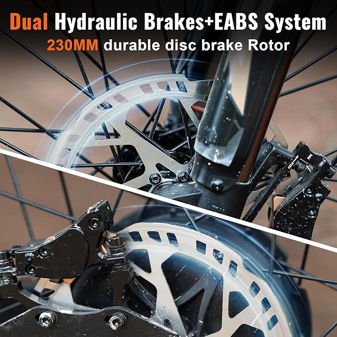 Winter Electric Dirt Bike for Adults, Upgraded 3000W 60V 50MPH //2400W 48V 37MPH Dirtbike, 36.4AH Dual Battery Ebike Up to 85 Miles, 25" Motorcycle Tire, UL2849 All Terrain for Mountains, Snow, Sand