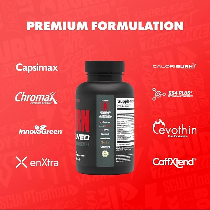 Sculpt Nation by V Shred Burn Evolved 2.0 and Premium Creatine Fruit Punch Powder Bundle