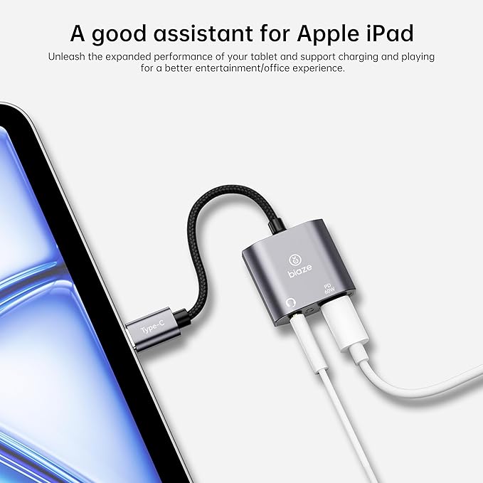USB‑C to 3.5 mm Headphone & Charger Adapter – 60 W PD Fast Charging, Hi‑Res DAC, Call‑Ready, Compact Aluminium Splitter for Phone/Android/Tablet