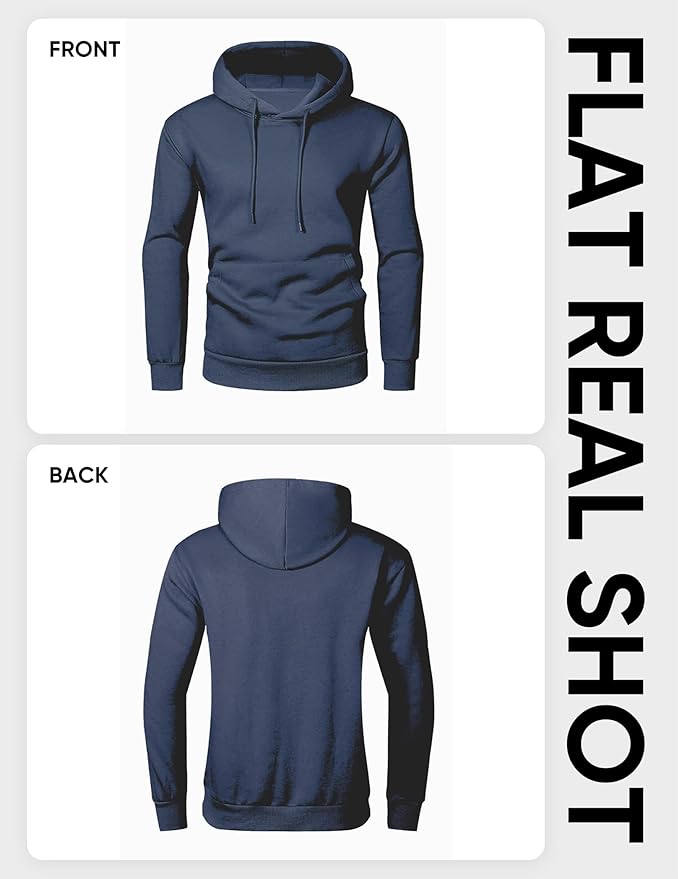 JMIERR Mens Casual Cotton Hooded Collar Drawstring Hoodies Pullover Sweatshirts Casual Long Sleeve Shirts