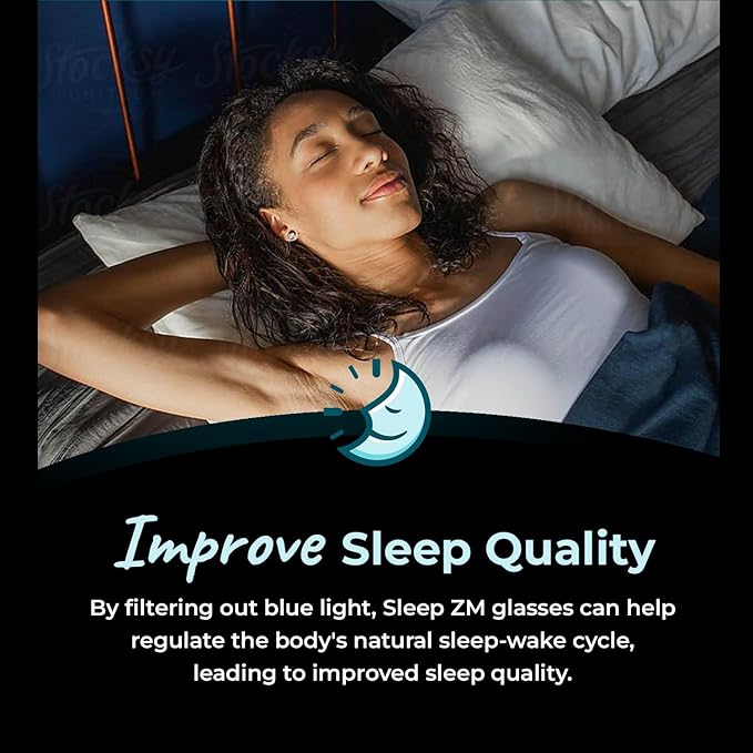 100% Blue Light Blocking Glasses - Women + Men - Better Sleep - Anti Eye Strain Protection - Computer Screens Gaming