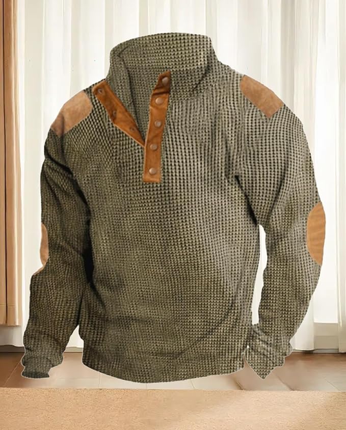 Western Sweatshirts for Men Aztec Retro Pullover Quarter Zip Sweatshirt Mens Stitching Color Fleece Sweatshirt