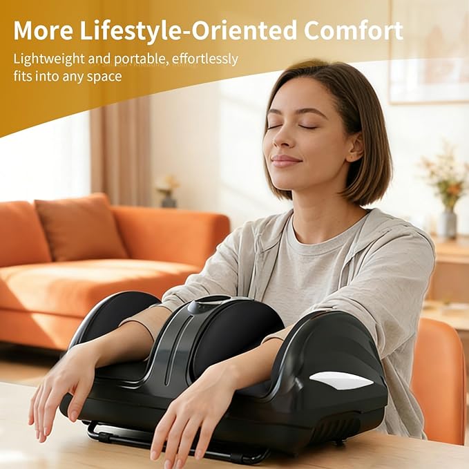 TISSCARE Foot Massager for Neuropathy: Shiatsu Feet Massager with Heat for Plantar Fasciitis, Pain Relief, Circulation, Deep Kneading Relaxation Gifts for Women Men