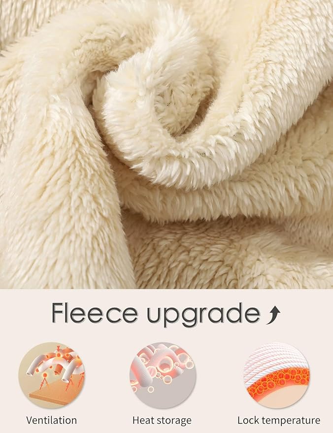 Gihuo Men's Winter Fleece Pants Sherpa Lined Sweatpants Active Running Jogger Pants