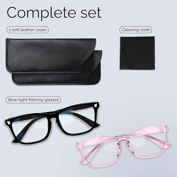 livho High Tech Blue Light Glasses - Advanced Blue Light Blocking Computer Glasses - Screen Fatigue & UV Protection