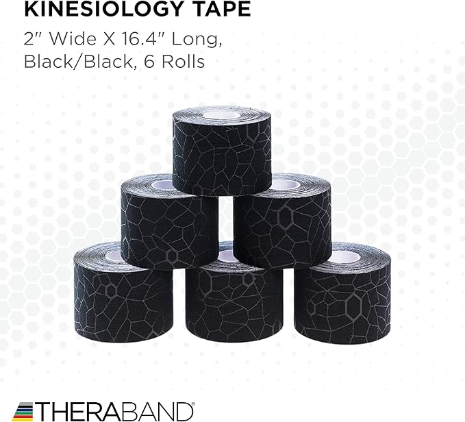 THERABAND Kinesiology Tape, Roll, with XactStretch Indicatorsv Water Resistant, Cut-to-Length