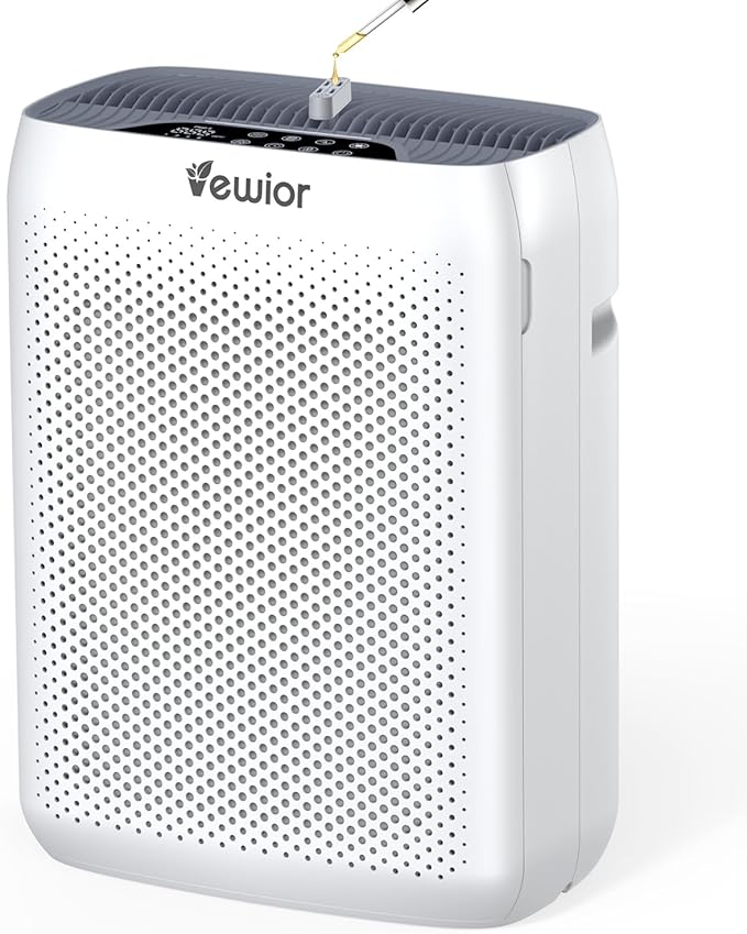 VEWIOR Air Purifiers for Home Large Room Up to 3000Sq.ft, H13 HEPA Air Purifier for Bedroom with PM2.5 Display Air Quality Sensor, Sleep Mode, Timer, Air Cleaner for Smoke, Pet Hair, Dust Pollen