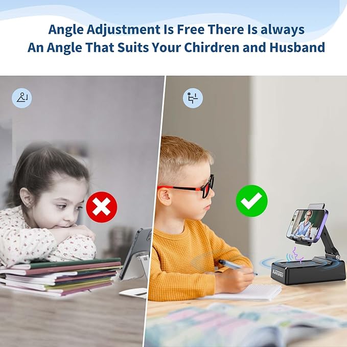 Birthday Gifts for Him,Cell Phone Stand with Wireless multifunctional Bluetooth Speaker and Anti-Slip Base HD Surround Sound Perfect for Home and Outdoors,Unique Valentines Day Gifts for Him