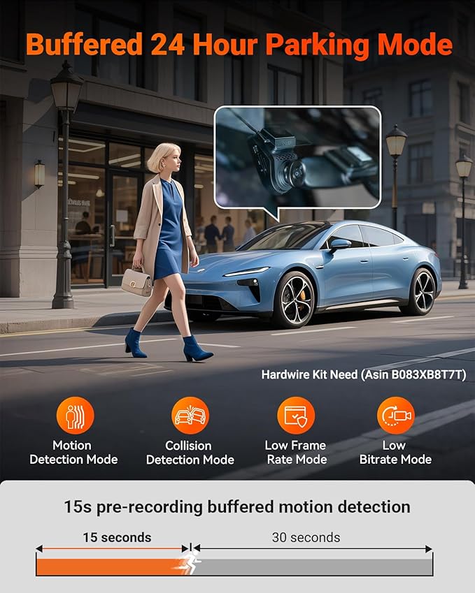 Vantrue S1 Pro AI Dash Cam Front and Rear, Dual 1440P Dash Camera w/2.7K, STARVIS 2, HDR Night Vision, 5G WiFi, 60FPS, GPS, Voice Control,24/7 Parking Mode, Support 512GB Max