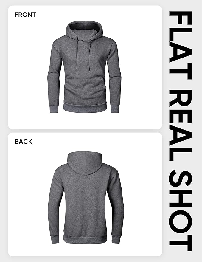 JMIERR Mens Casual Cotton Hooded Collar Drawstring Hoodies Pullover Sweatshirts Casual Long Sleeve Shirts