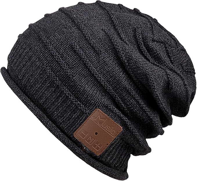 Bluetooth Beanie for Men Hat with Headphones,Unisex Tech Gifts Stocking Stuffers Adults
