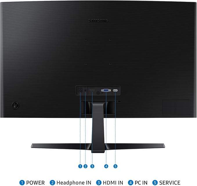 Samsung 27" Essential S3 (S36GD) Series FHD 1800R Curved Computer Monitor, 100Hz, Game Mode, Advanced Eye Comfort, HDMI and D-sub Ports, LS27D366GANXZA, 2024