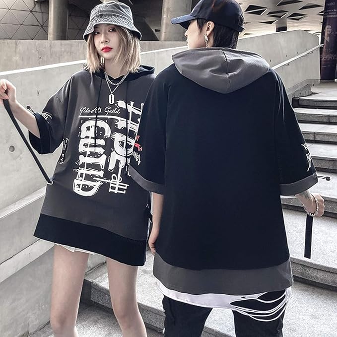 XYXIONGMAO Techwear Shirt Japanese Streetwear Hip Hop Shirts Men Graphic T Alphabet Design Workwear Gothic Hoodie
