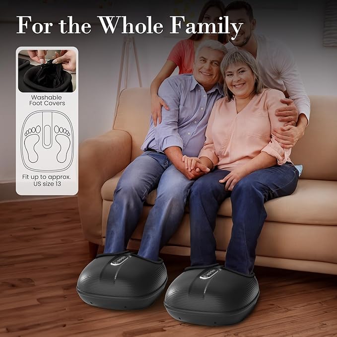 Foot Massager with Heat FSA Eligible HSA, Shiatsu Feet Massager with Remote Control, Multi-Level Compression Deep Knead Foot Massage for Neuropathy & Plantar Fasciitis, Gifts for Women Men