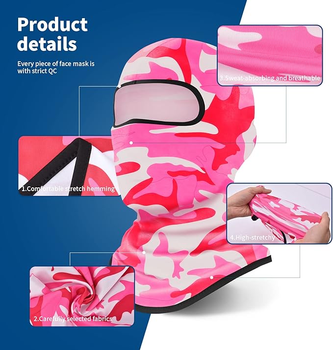 YESLIFE Balaclava Ski Mask for Men and Women, Winter Face Mask, Shiesty for Skiing, Snowboarding & Motorcycle