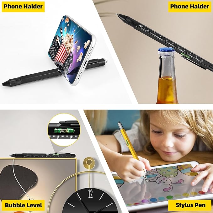 Stocking Stuffers,Gifts for Men from Daughter Son Wife, Multitool Pen 10 in 1 Multi Tool Gifts for Dad Men Grandpa Christmas Day Gifts from Son Husband's Gift Fathers Gift