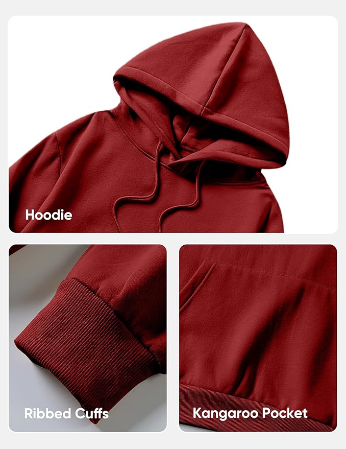 JMIERR Mens Casual Cotton Hooded Collar Drawstring Hoodies Pullover Sweatshirts Casual Long Sleeve Shirts