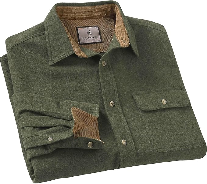 Legendary Whitetails Men's Flannel Shirt Long Sleeve Button Down 100% Cotton