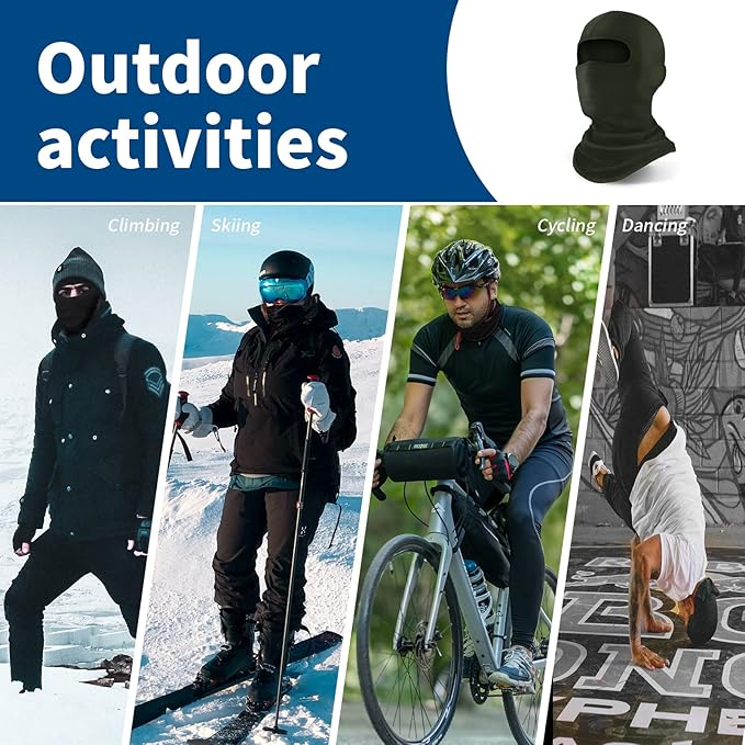 YESLIFE Balaclava Ski Mask for Men and Women, Winter Face Mask, Shiesty for Skiing, Snowboarding & Motorcycle