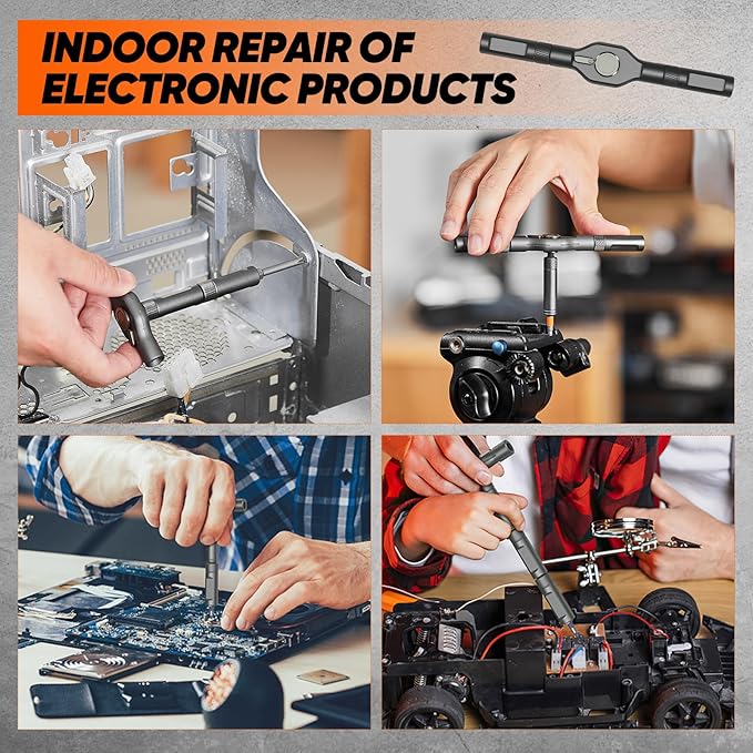 Saker 42 in 1 Magnetic Screwdriver Set, Multi Bit Free Combination Ratchet Screwdriver Set Portable Repair Tool Kit for Valentine's Day Gifts Furniture, Computer, Bicycle and DIY Grey