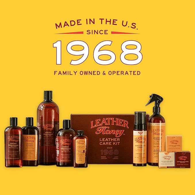 Leather Honey Leather Conditioner, Since 1968. for All Leather Items Including Auto, Furniture, Shoes, Purses and Tack. Non-Toxic and Made in The USA / 8 Fl Oz (Pack of 1)