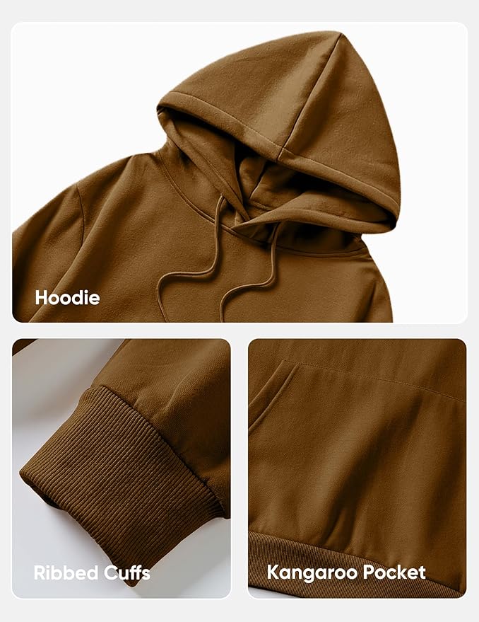 JMIERR Mens Casual Cotton Hooded Collar Drawstring Hoodies Pullover Sweatshirts Casual Long Sleeve Shirts
