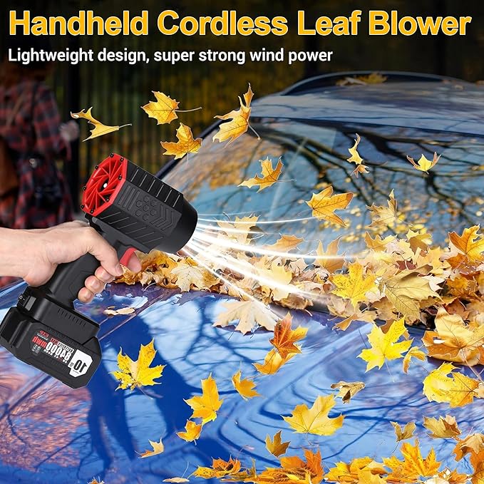 Jet Blower 4.0, Electric Cordless Leaf Blower 160,000 RPM 200 Mph,64 mm Air Outlet, 1800g Air Pressure，Handheld Leaf Blower，Blower for Patio,Lawn,Blowing Leaves (for Dewalt)
