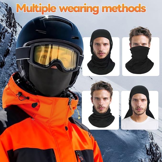ShinHye Balaclava Ski Mask for Men & Women, Winter Face Mask Cold Weather Windproof Thermal Motorcycle Snowboard Cycling