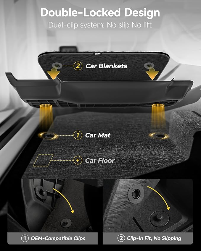 3W Floor Mats & Carpets Fit for BMW 3 Series 2013-2018 F30 320i 328d 328i 330e 330i 335i 340i, TPE All-Weather Harmless Heavy Duty Floor Liner Accessories(NOT for 335is & GT & X-Drive)