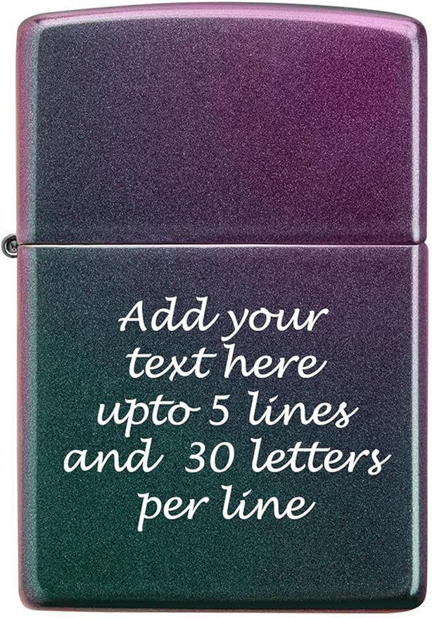 Customized Personalized ZIPPO Classic Windproof Oil Lighter Engraving (Iridescent)