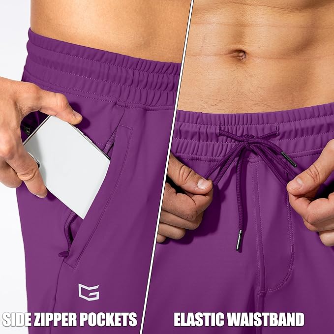 G Gradual Men's Sweatpants with Zipper Pockets Athletic Pants Traning Track Pants Joggers for Men Soccer, Running, Workout