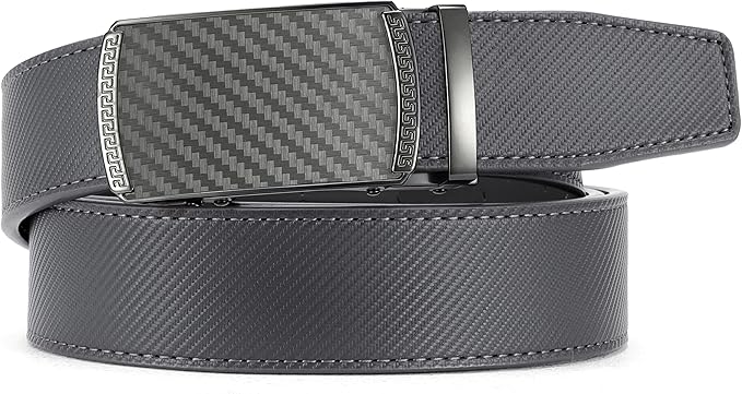 CHAOREN Mens Belt Leather Ratchet Belt - Customizable Fit, Effortless Style (35mm)