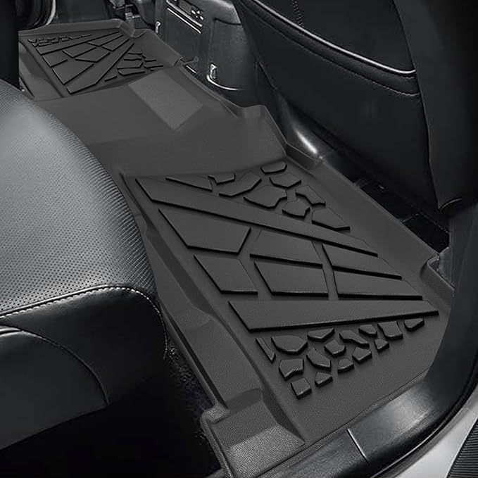 KARPAL Floor Mats for 1999-2007 Chevy Silverado/GMC Sierra 1500/2500/3500 Crew Cab / 2000-2006 Chevrolet Escalade/Suburban/GMC Yukon XL, All-Weather TPE Custom Fit Floor Liners Car Accessories