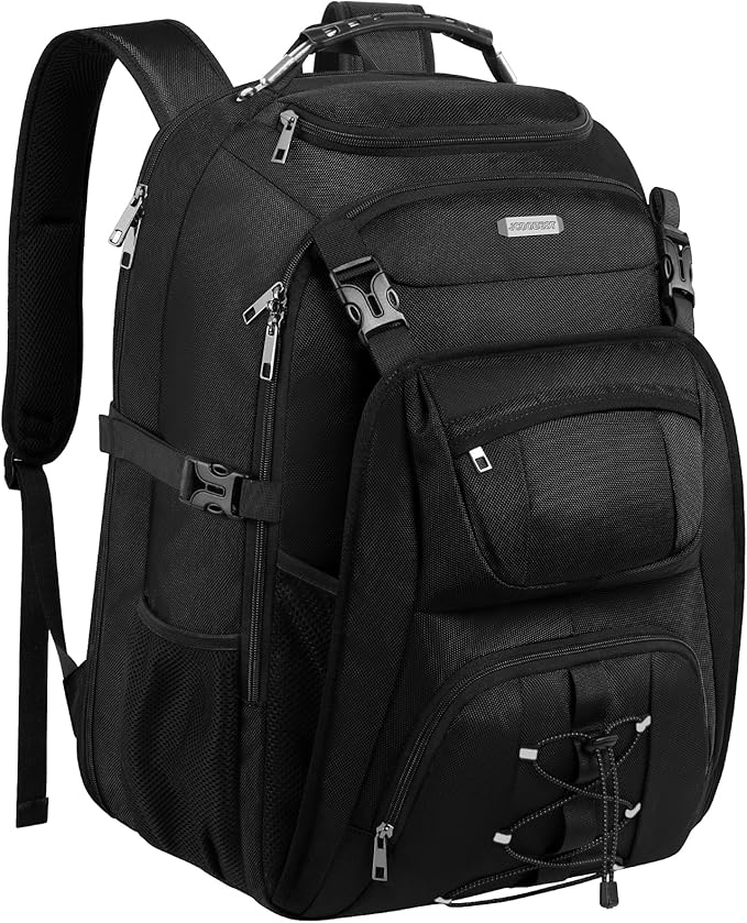 Extra Large Laptop Backpack for Travel, College & Work, TSA Friendly Commuter Gaming Bag with USB Charging Port, Compatible with PS5/PS5 Pro/PS5 Slim, Fit 15-18.4 inch laptop, 21.7x15.9x10.2