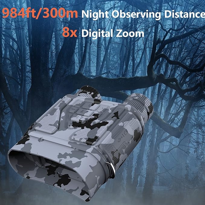 Night Vision Goggles Night Vision Binoculars for Total Darkness,Best Gifts for Men Him Dad Husband Boyfriend, Gear for Hunting and Camping